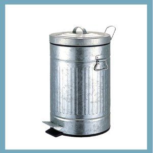 Galvanized Iron Trash Can (20 Liters/5.3 gal)